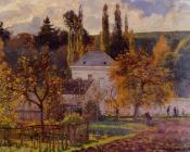 卡米耶 毕沙罗 : Bourgeois House in l'Hermitage, Pontoise